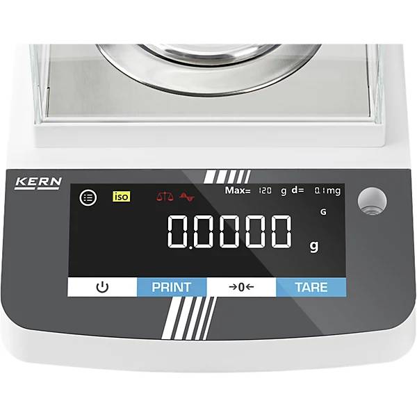 Analysenwaage ADT Wägebereich bis 1200 g Ablesbarkeit 001 g Wägeplatte Ø 90 mm. Kern & Sohn GmbH 83558049-2