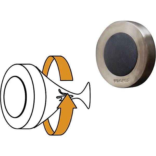 Design-Wandtürstopper Ø 38 mm VE 2 Stk Höhe 10 mm Anthrazit/Schwarz. Wagner System GmbH 83139349-3