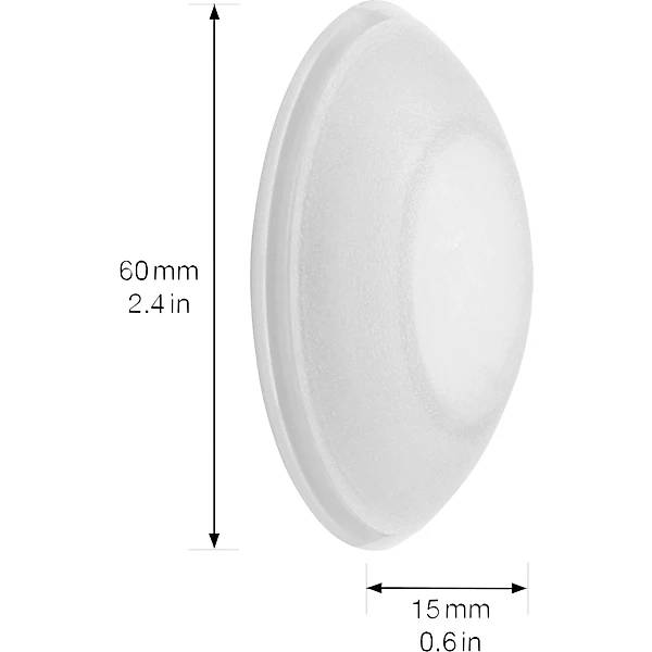 Wandpuffer Beutel / Karte Ø 60 mm 5 Stk Höhe 15 mm satiniert. Wagner System GmbH 83144849-1