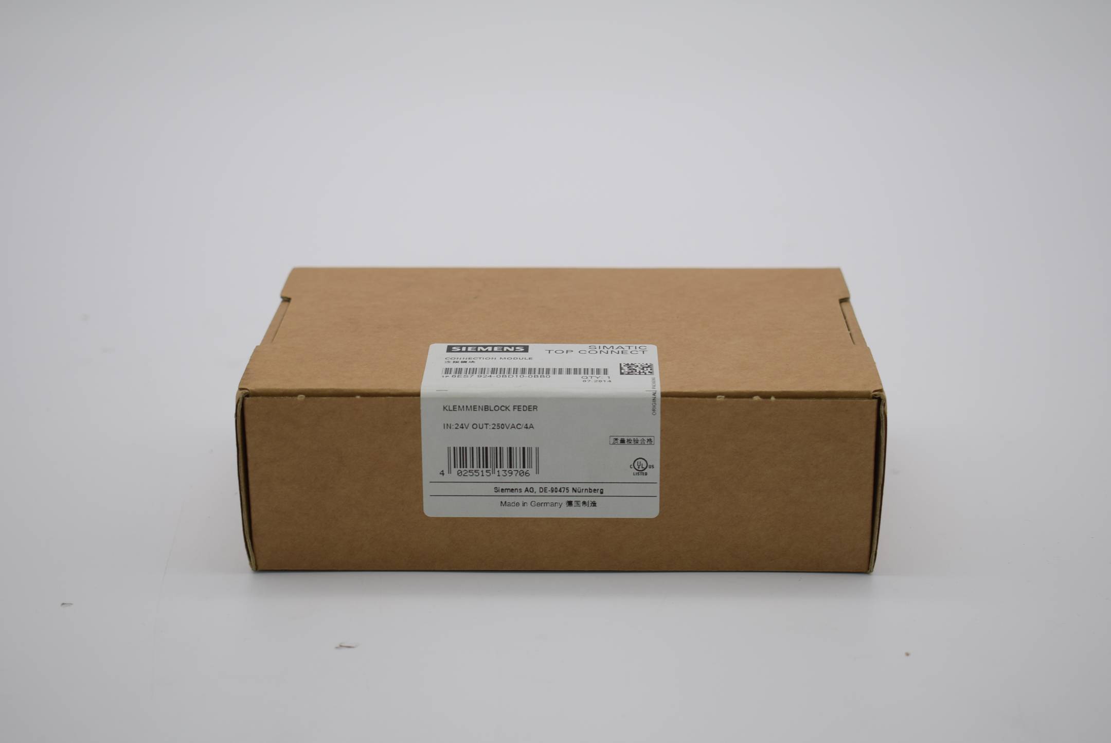 Siemens simatic Klemmenblock Feder 6ES7 924-0BD10-0BB0 ( 6ES7924-0BD10-0BB0 )
