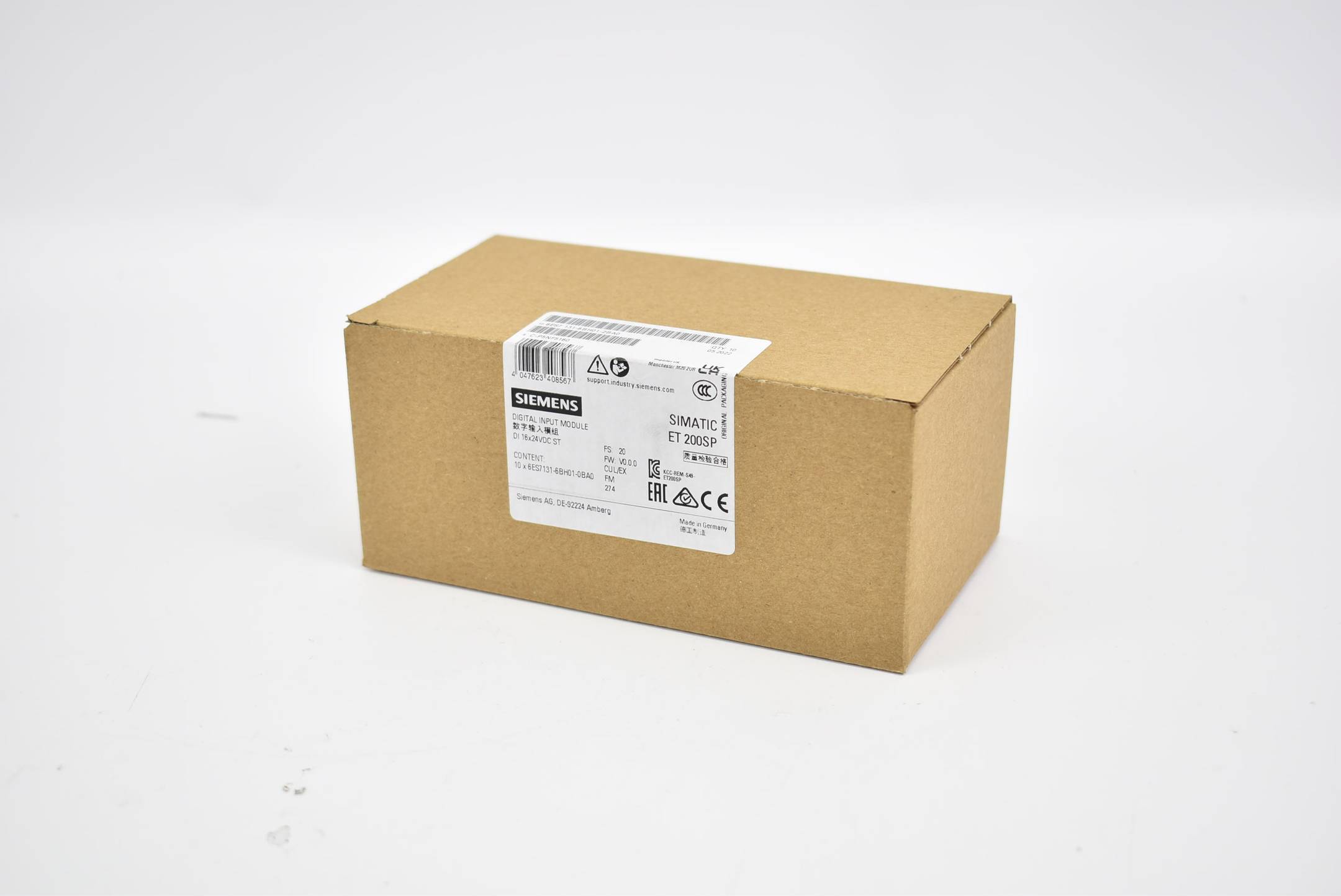Siemens 6ES7131-6BH01-2BA0 - SIMATIC ET 200SP, Digitales Eingangsmodul, DI 16x-1