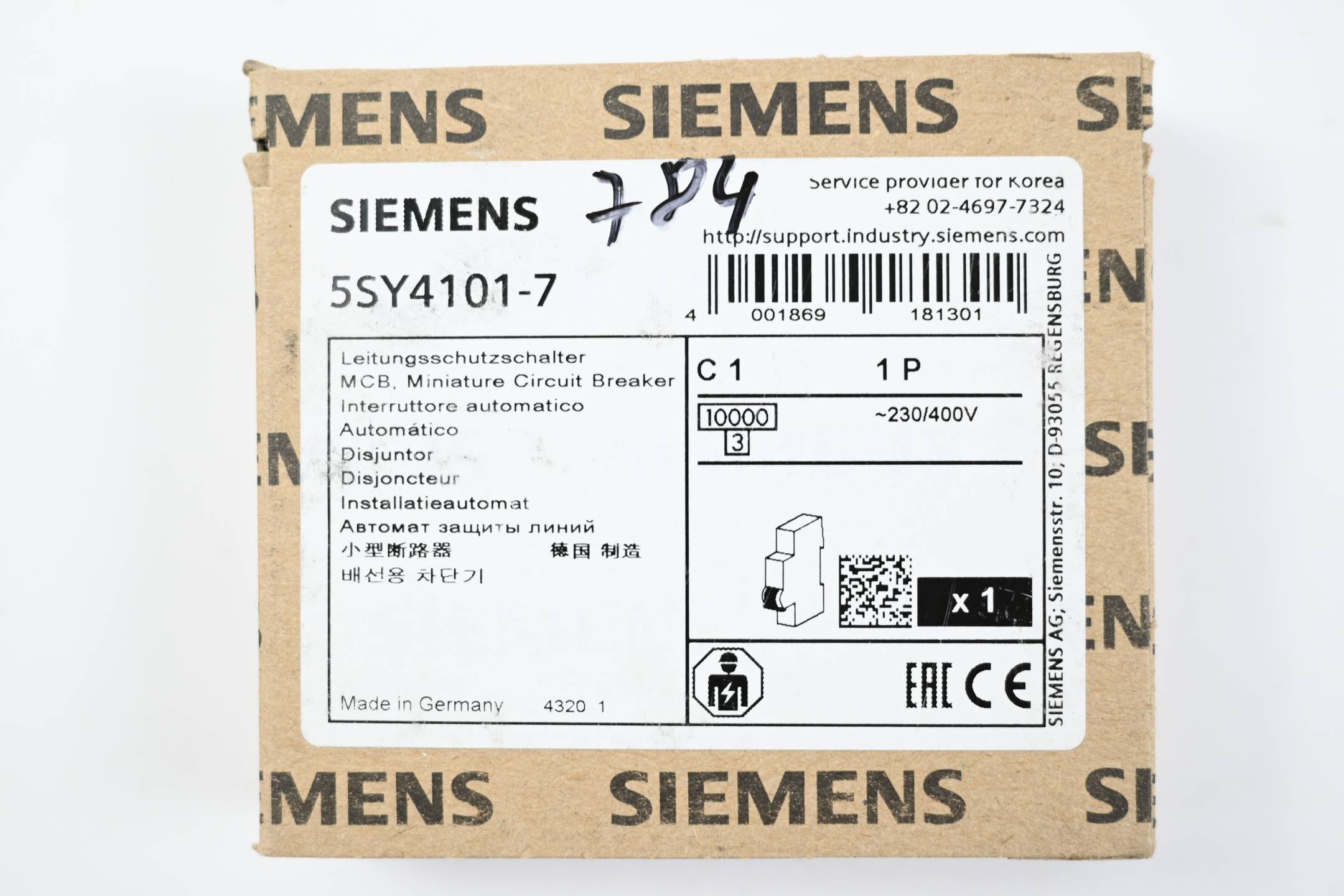 Siemens 5SY41017 5SY4101-7 Leitungsschutzschalter 1 A-3