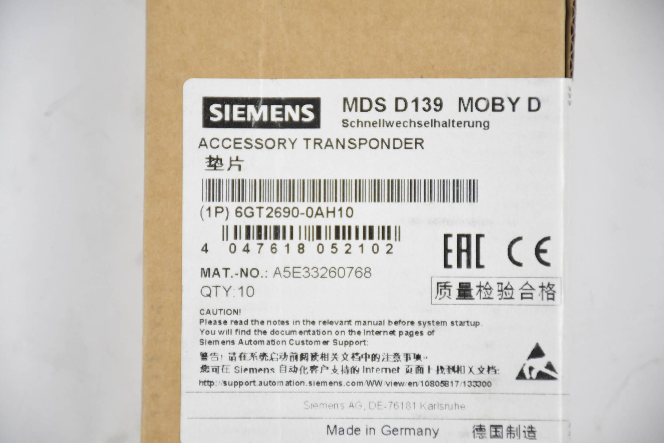 Siemens Schnellwechselhalterung Moby D MDS D139 6GT2690-0AH10 ( 6GT2 690-0AH10 )-1