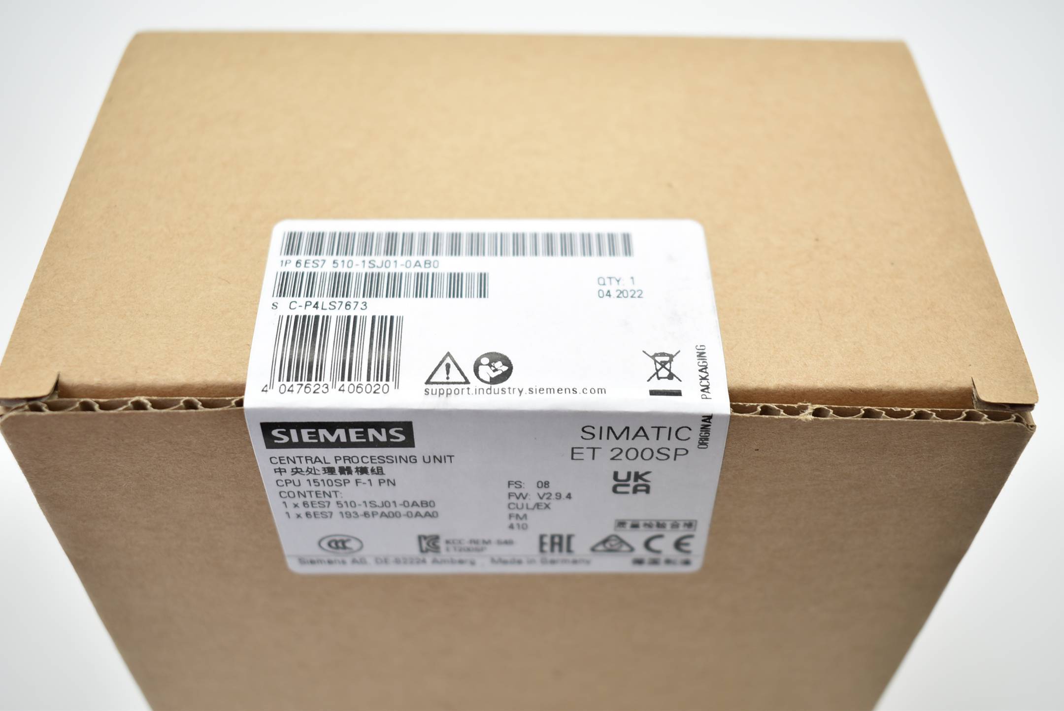 Siemens 6ES7510-1SJ01-0AB0 6ES75101SJ010AB0 SPS-Zentralbaugruppe-3