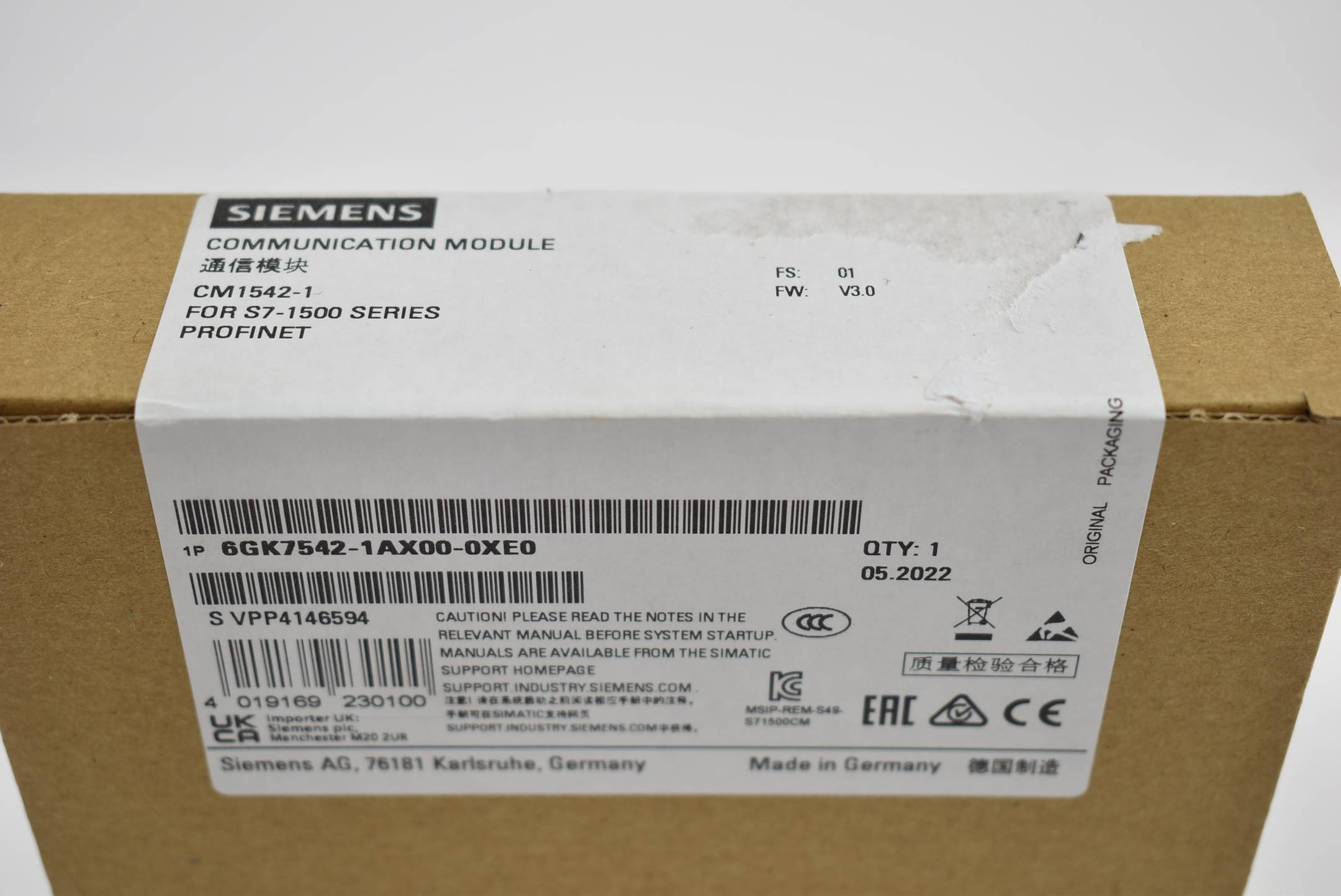 Siemens Kommunikationsmodul 6GK7542-1AX00-0XE0 ( 6GK7 542-1AX00-0XE0 ) FS1-1