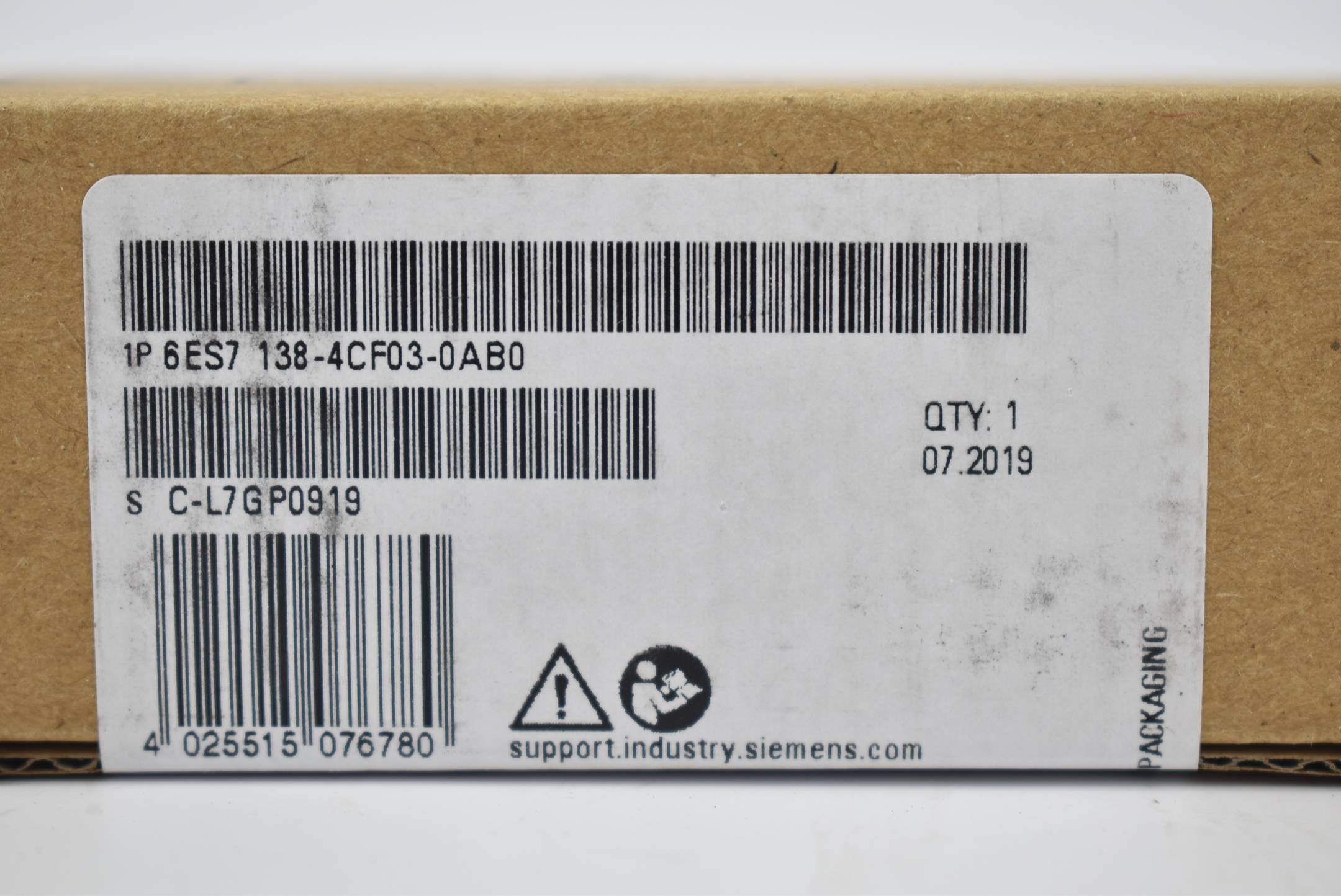 Siemens Dig.Industr. Powermodul f. ET 200S 24VDC 6ES7138-4CF03-0AB0-2