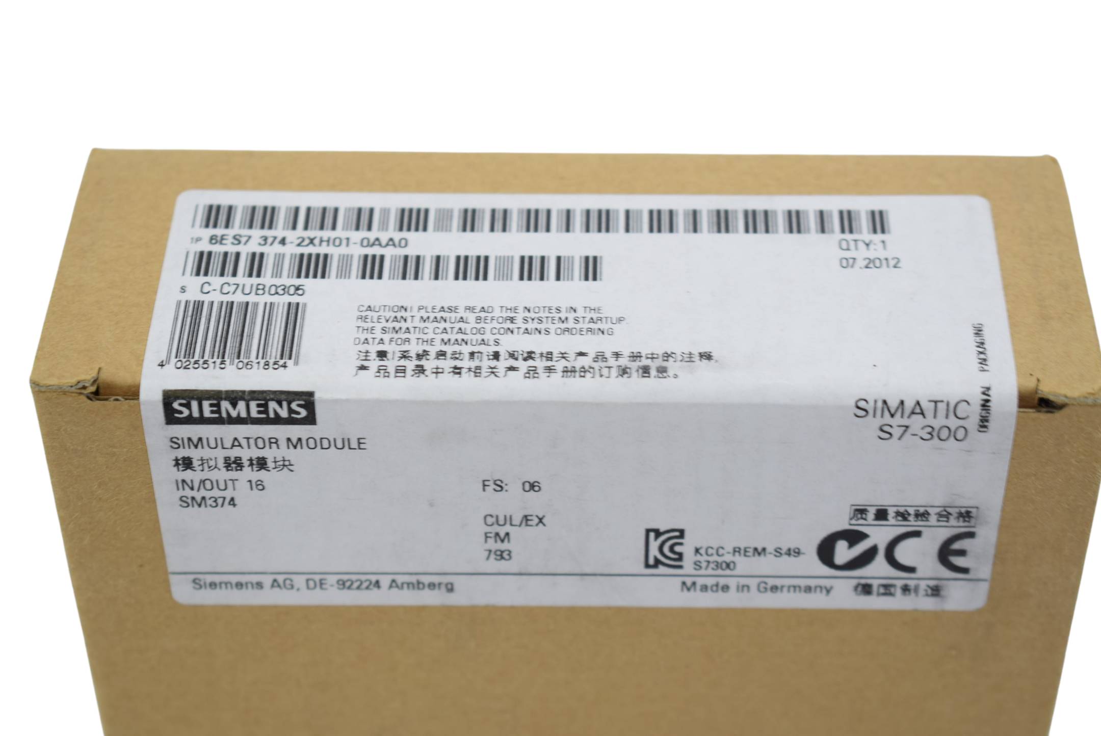 Siemens Dig.Industr. Simulatormodul 6ES7374-2XH01-0AA0-1