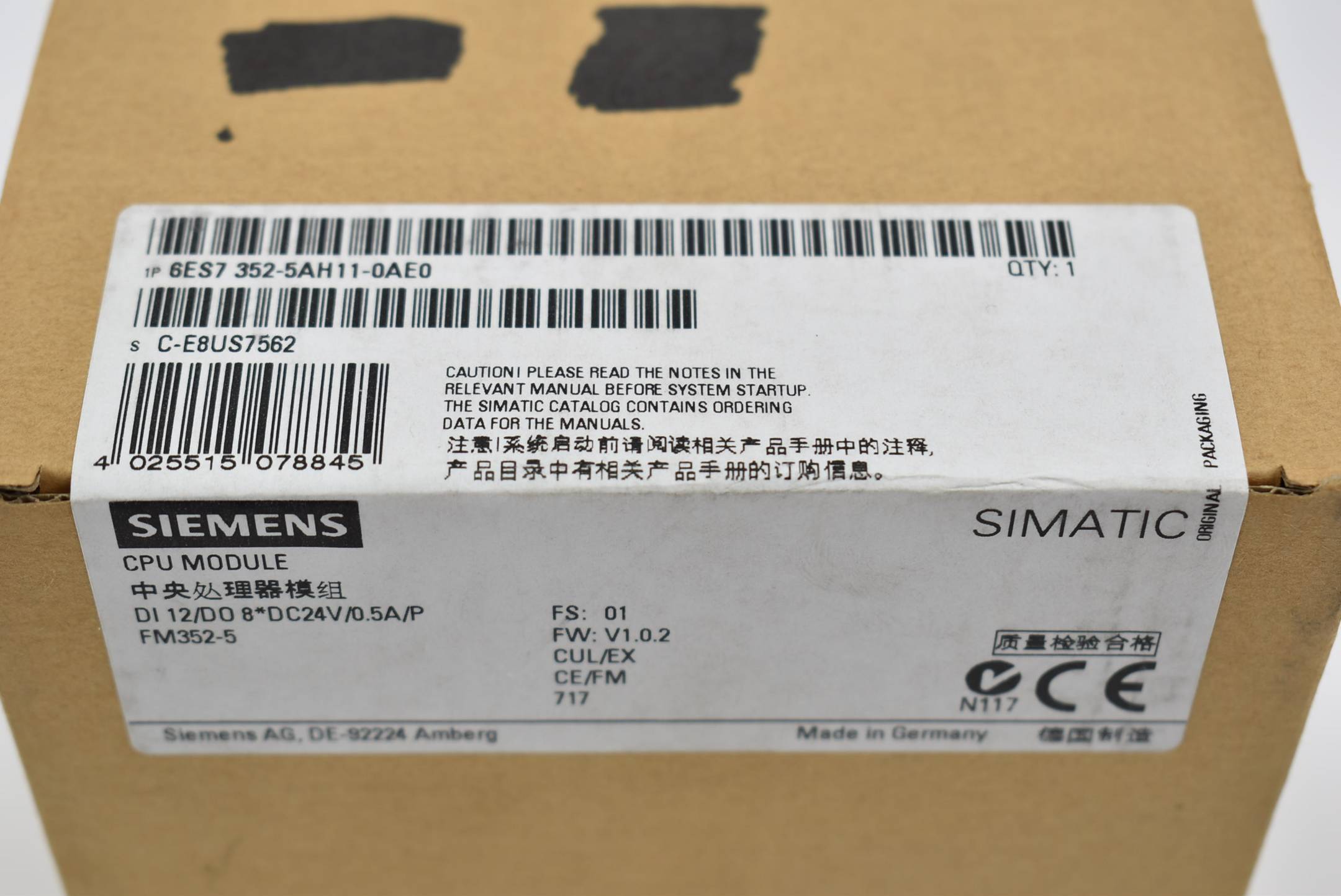 Siemens 6ES7352-5AH11-0AE0 - SIMATIC S7-300, FM352-5 mit PNP-Ausgang, High Spee-2