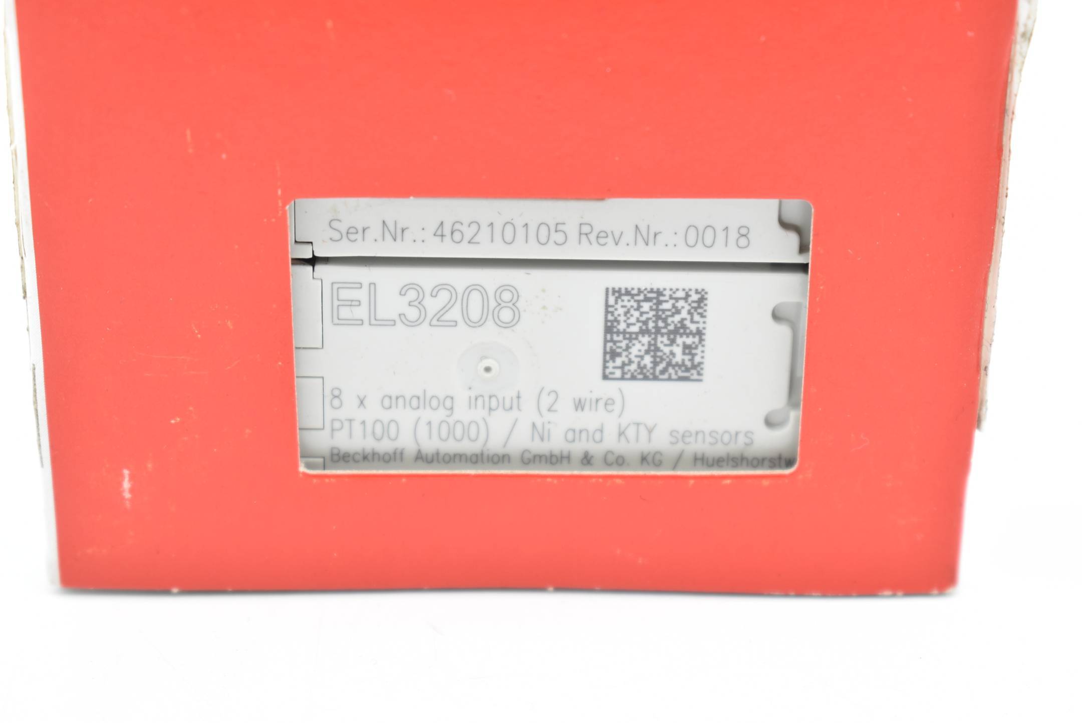Beckhoff EL3208, EtherCAT-Klemme, 8-Kanal-Analog-Eingang, Temperatur, RTD (Pt100), 16 Bit-1