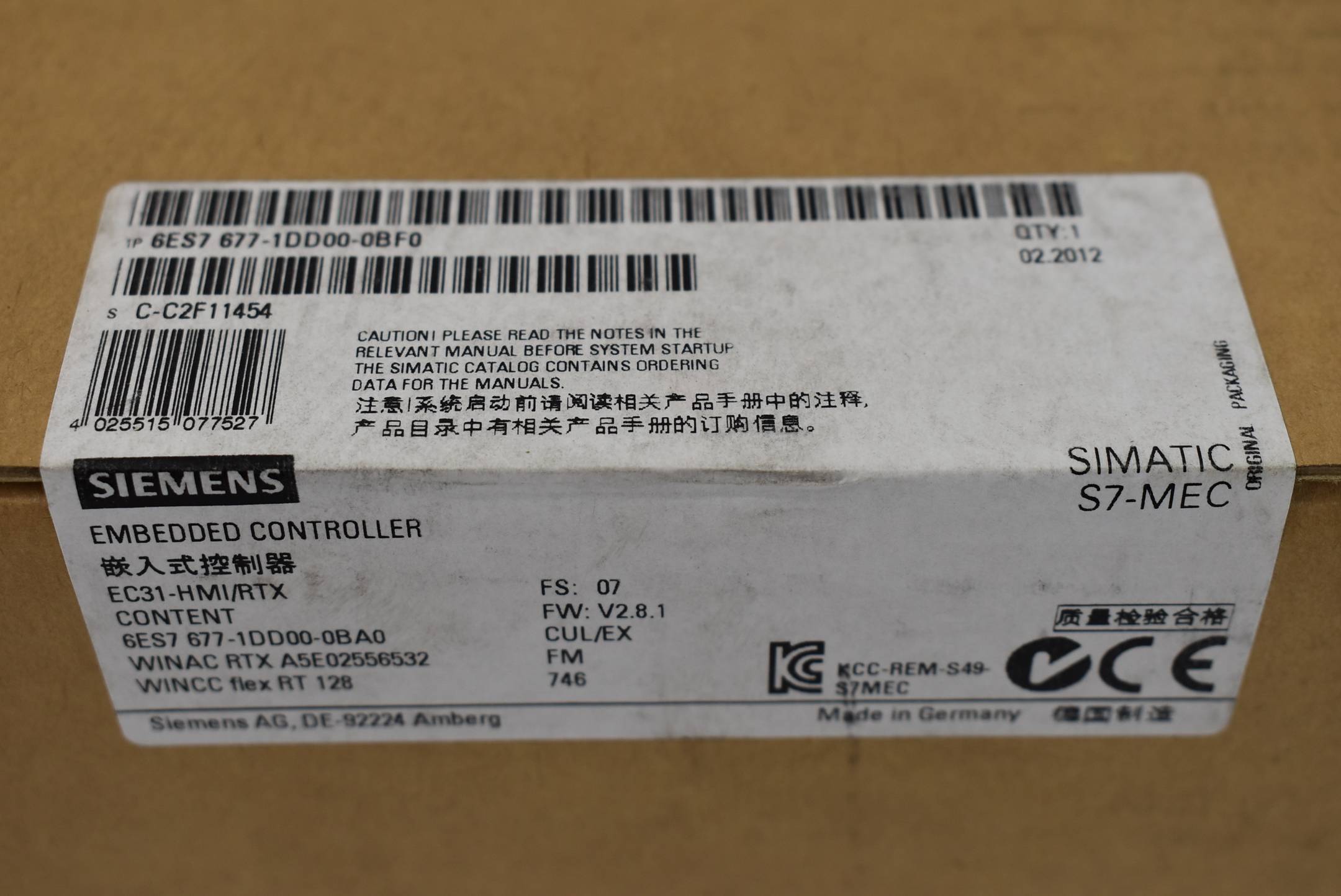Siemens simatic S7-modular Controller 6ES7 677-1DD00-0BF0 ( 6ES7677-1DD00-0BF0 )-1