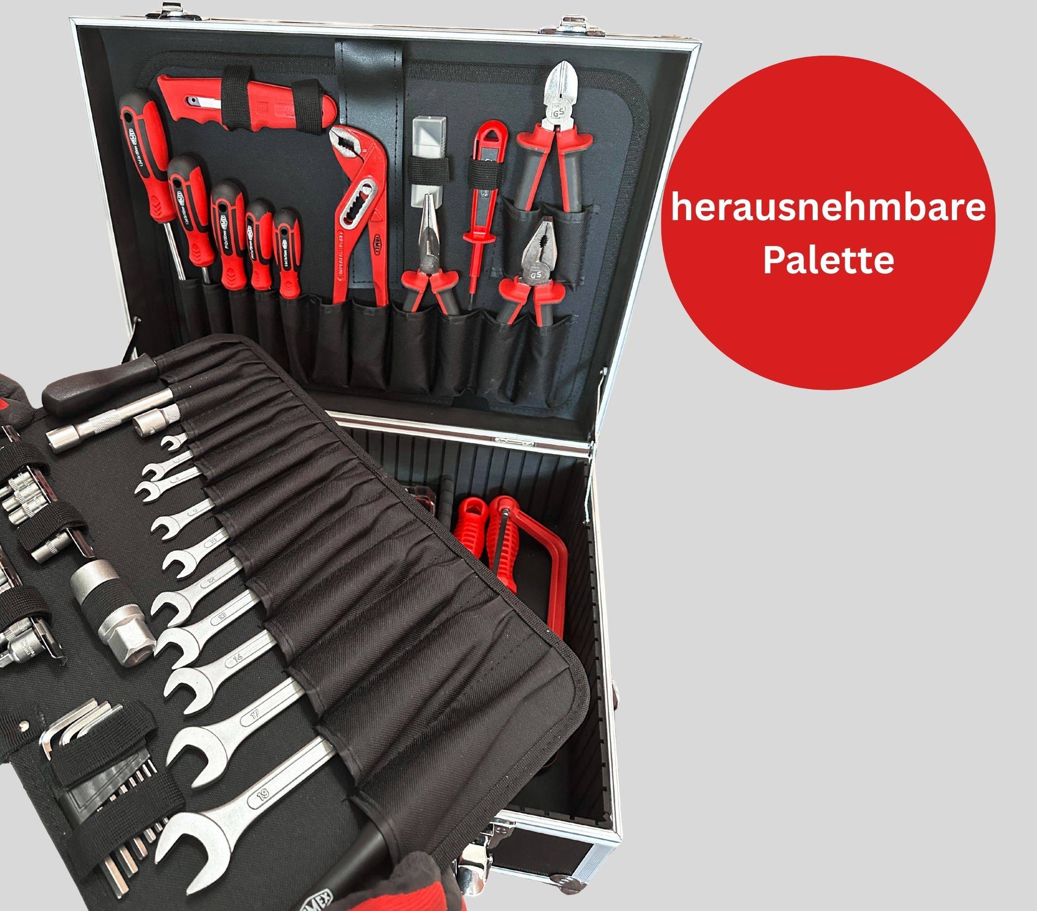 FAMEX 755-57 Alu Werkzeugkoffer bestückt mit Werkzeug - 164-tlg.-4