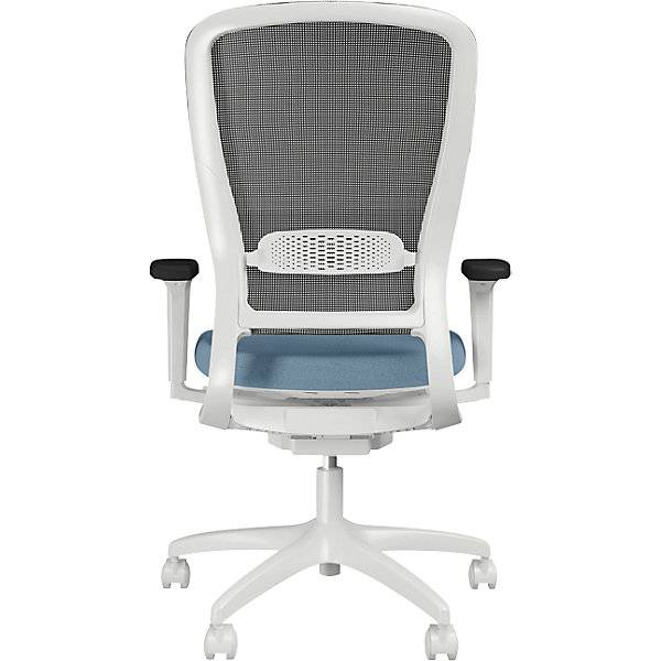 Bürostuhl MOTION Netzrückenlehne weiß hellblau. TAKKT Industrial & Packaging GmbH 82901649-3