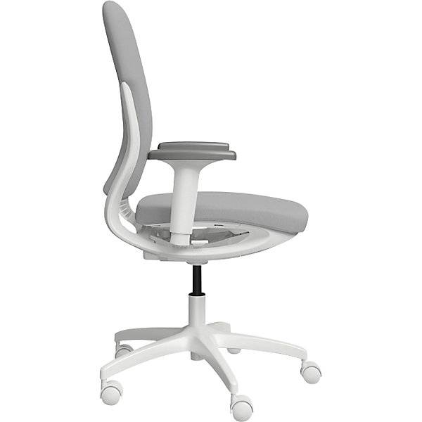 Bürostuhl MOTION Polsterrückenlehne weiß grau. TAKKT Industrial & Packaging GmbH 82900649-2