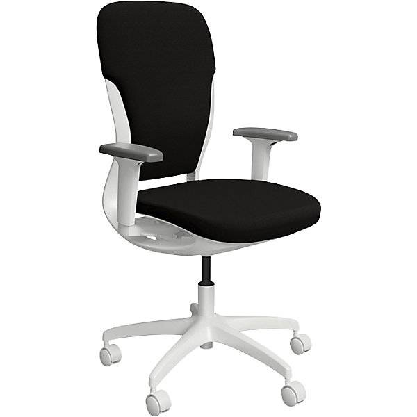 Bürostuhl MOTION Polsterrückenlehne weiß schwarz. TAKKT Industrial & Packaging GmbH 82900449
