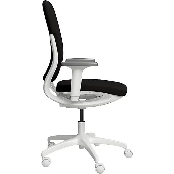 Bürostuhl MOTION Polsterrückenlehne weiß schwarz. TAKKT Industrial & Packaging GmbH 82900449-3
