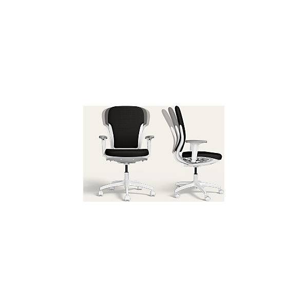 Bürostuhl MOTION Polsterrückenlehne weiß schwarz. TAKKT Industrial & Packaging GmbH 82900449-4