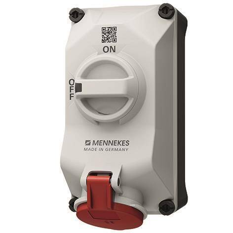 Mennekes Wandsteckdose 5601506G abschaltbar-verriegelt Industriematerial Verbindungstechnik-0
