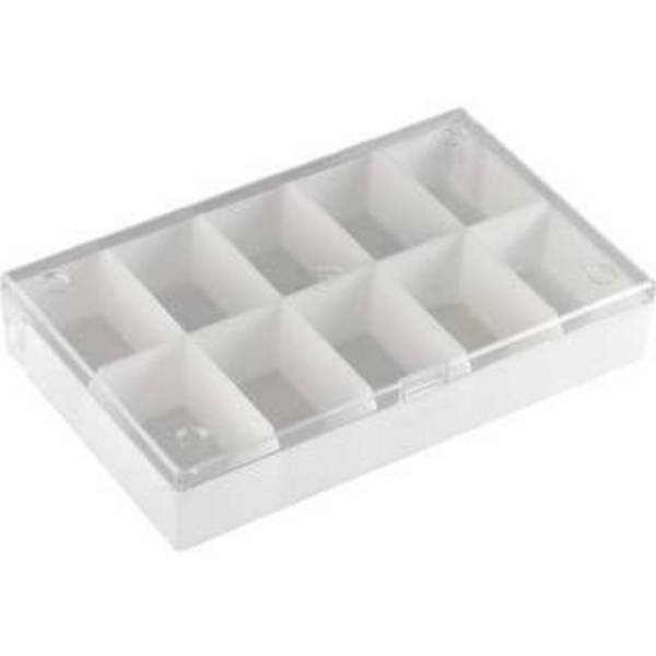 5x Hüfner Dübel Sortimentskasten (L x B x H) 164 x 31 x 101 mm Anzahl Fächer: 10 feste Unterteilung farbig