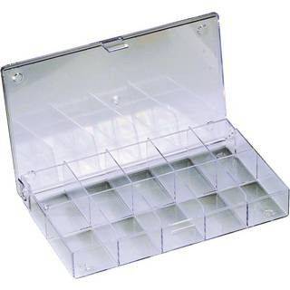 10x Hüfner Dübel Sortimentskasten (L x B x H) 164 x 31 x 101 mm Anzahl Fächer: 10 feste Unterteilung 1 St. transparent-0