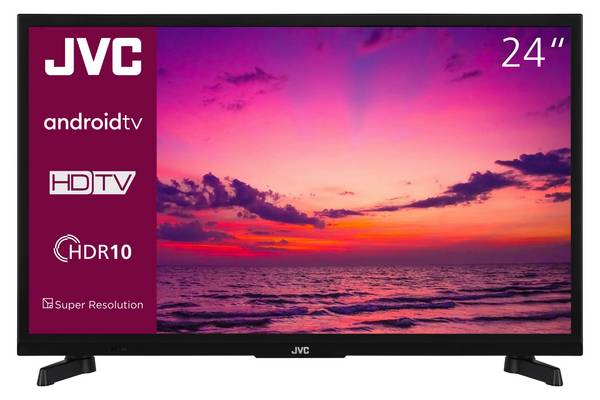 JVC LT-24VAH3455 Fernseher 24 Zoll Android Smart TV HD-Ready, HDR TV mit Triple-Tuner, LED TV (2026)