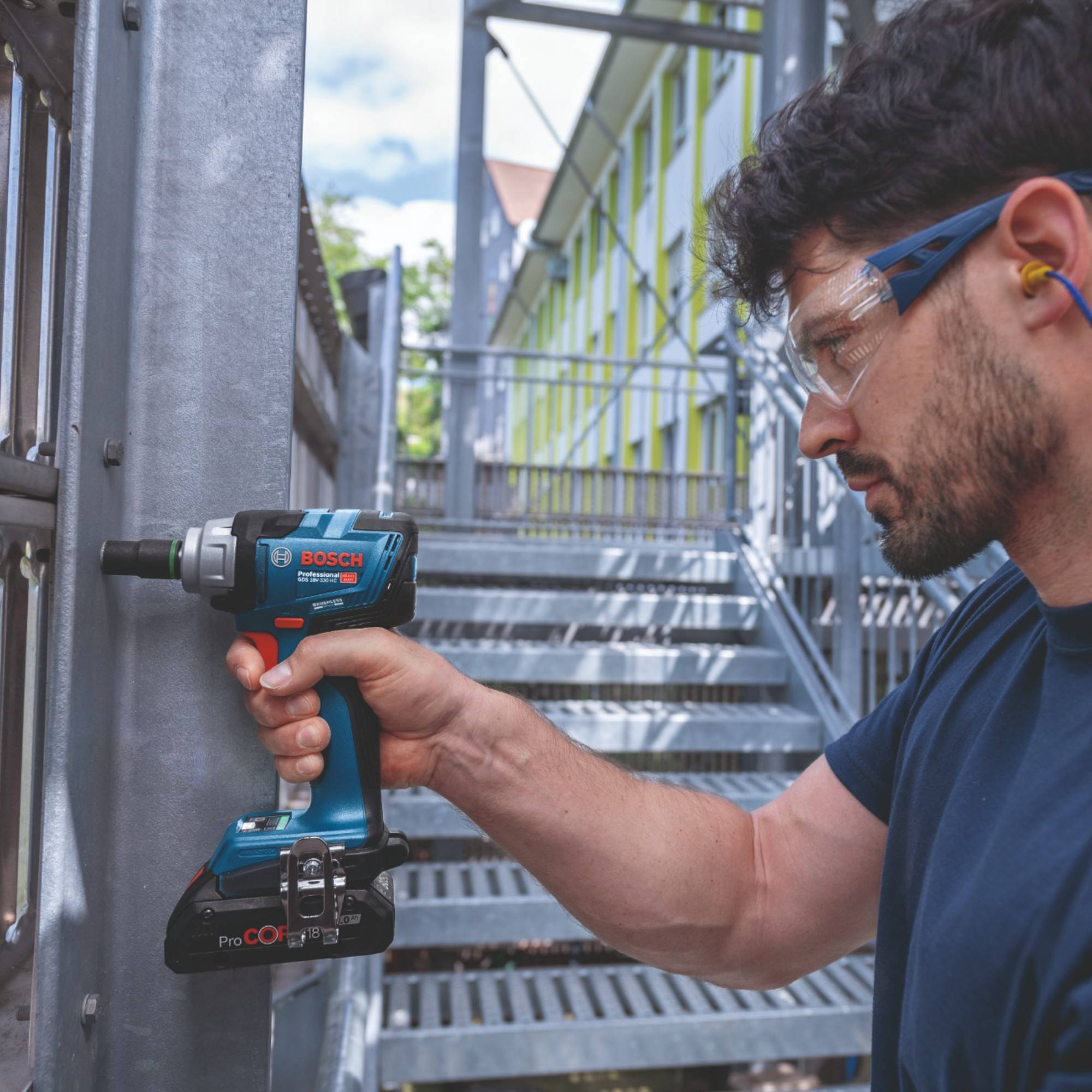 Bosch GDS 18V-330 HC Professional Akku Schlagschrauber 18 V 330 Nm 1/2" Brushless + 1x Akku 5,0 Ah + Ladegerät-3