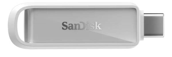 SanDisk Phone Drive, 128 GB, USB Typ-C, 3.2 Gen 1 (3.1 Gen 1), 150 MB/s, Ohne Deckel, Weiß