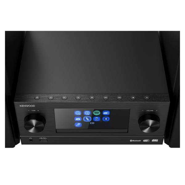 Kenwood M-9000S, Home-Audio-Minisystem, Schwarz, 1 Disks, 50 W, 2-Wege, 6 Ohm