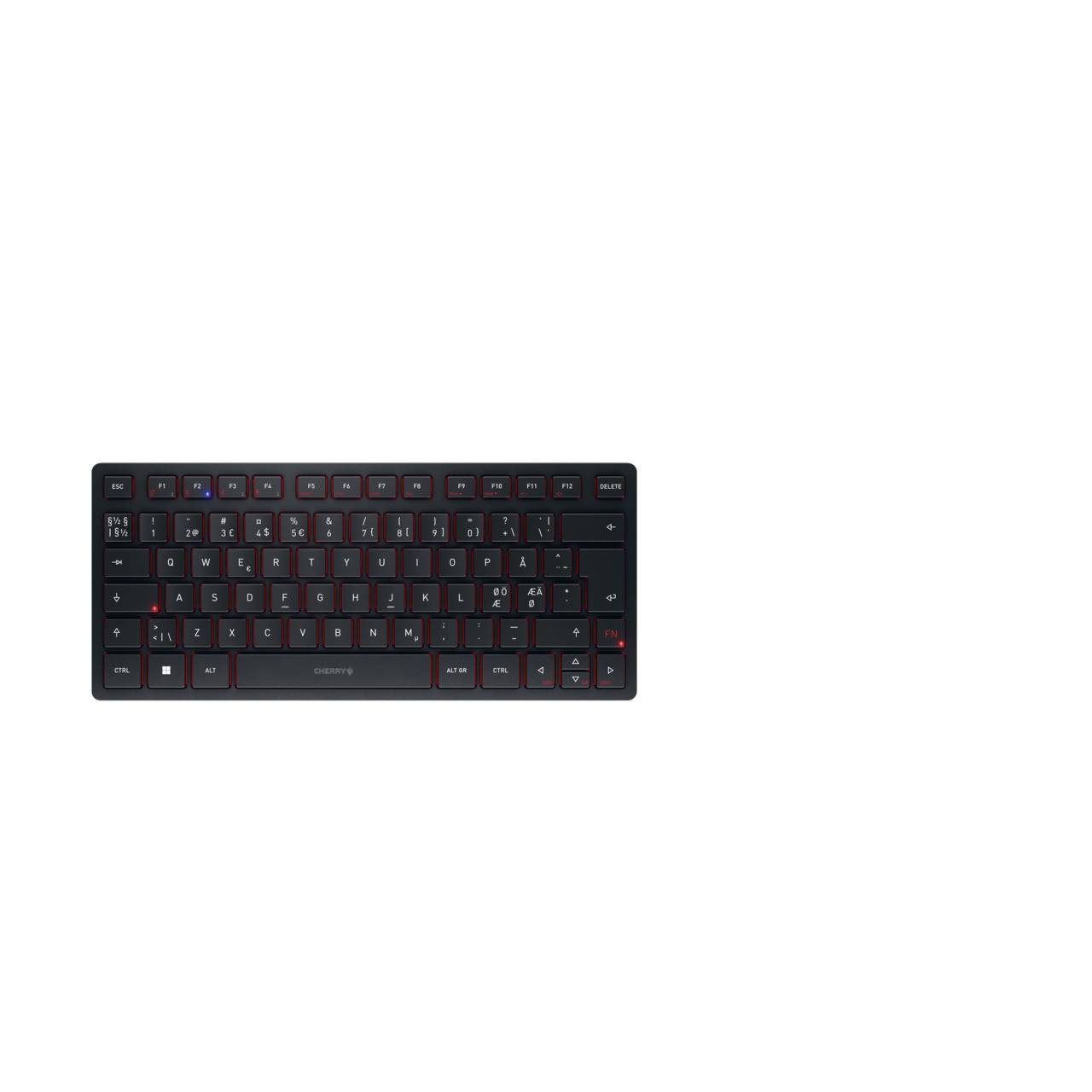 Cherry KW 9200 MINI - Tastatur - kabellos - 2.4-4