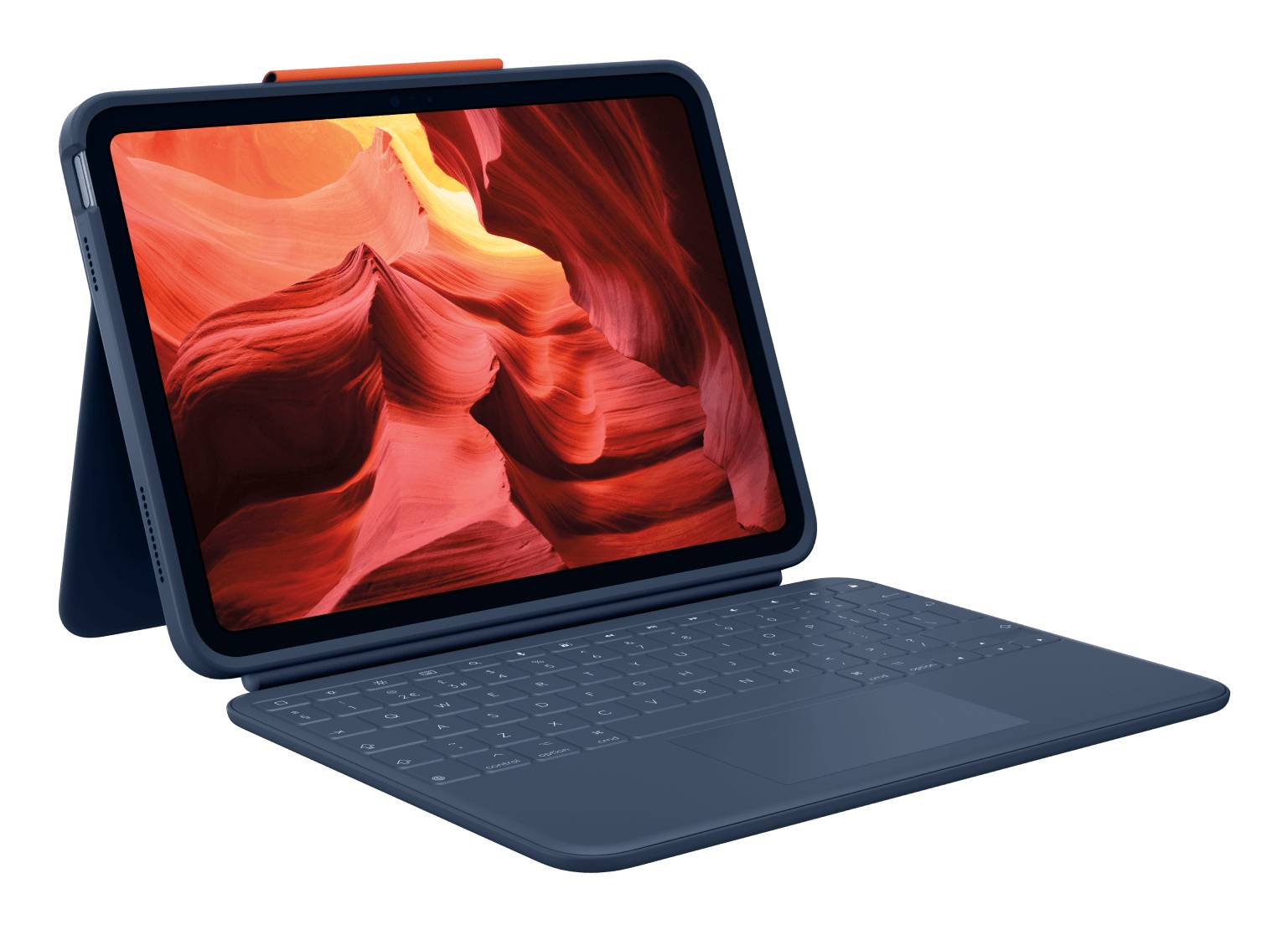 Logitech Rugged Combo 4 Touch - Tastatur und Foliohülle - mit Trackpad - Apple Smart connector - QWE-1
