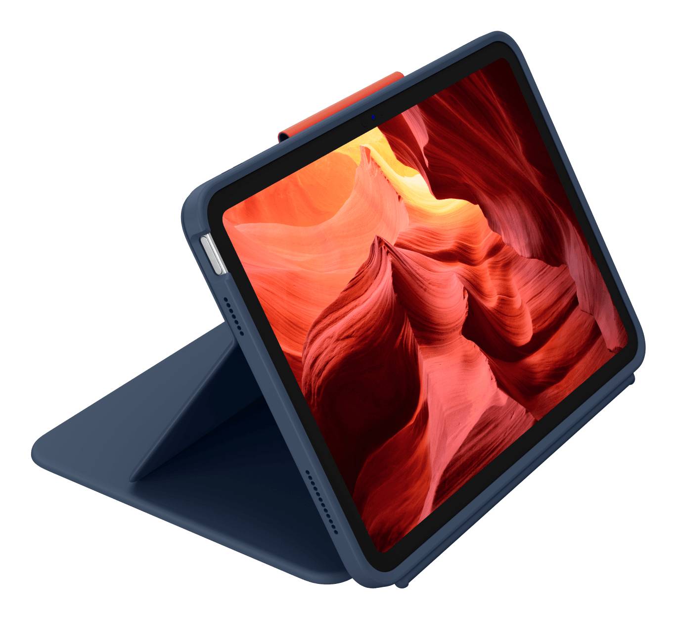 Logitech Rugged Combo 4 Touch - Tastatur und Foliohülle - mit Trackpad - Apple Smart connector - QWE-2