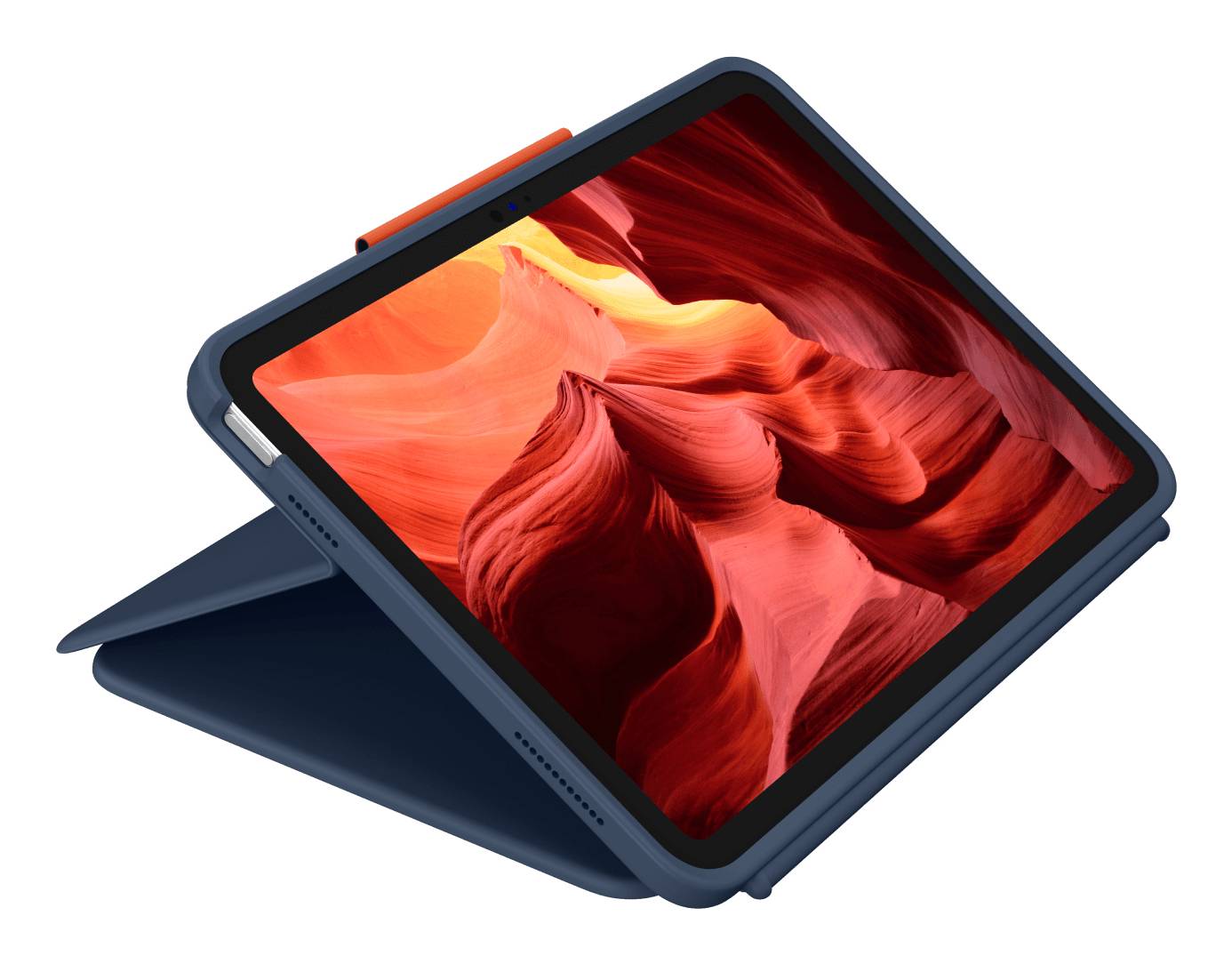 Logitech Rugged Combo 4 Touch - Tastatur und Foliohülle - mit Trackpad - Apple Smart connector - QWE-4