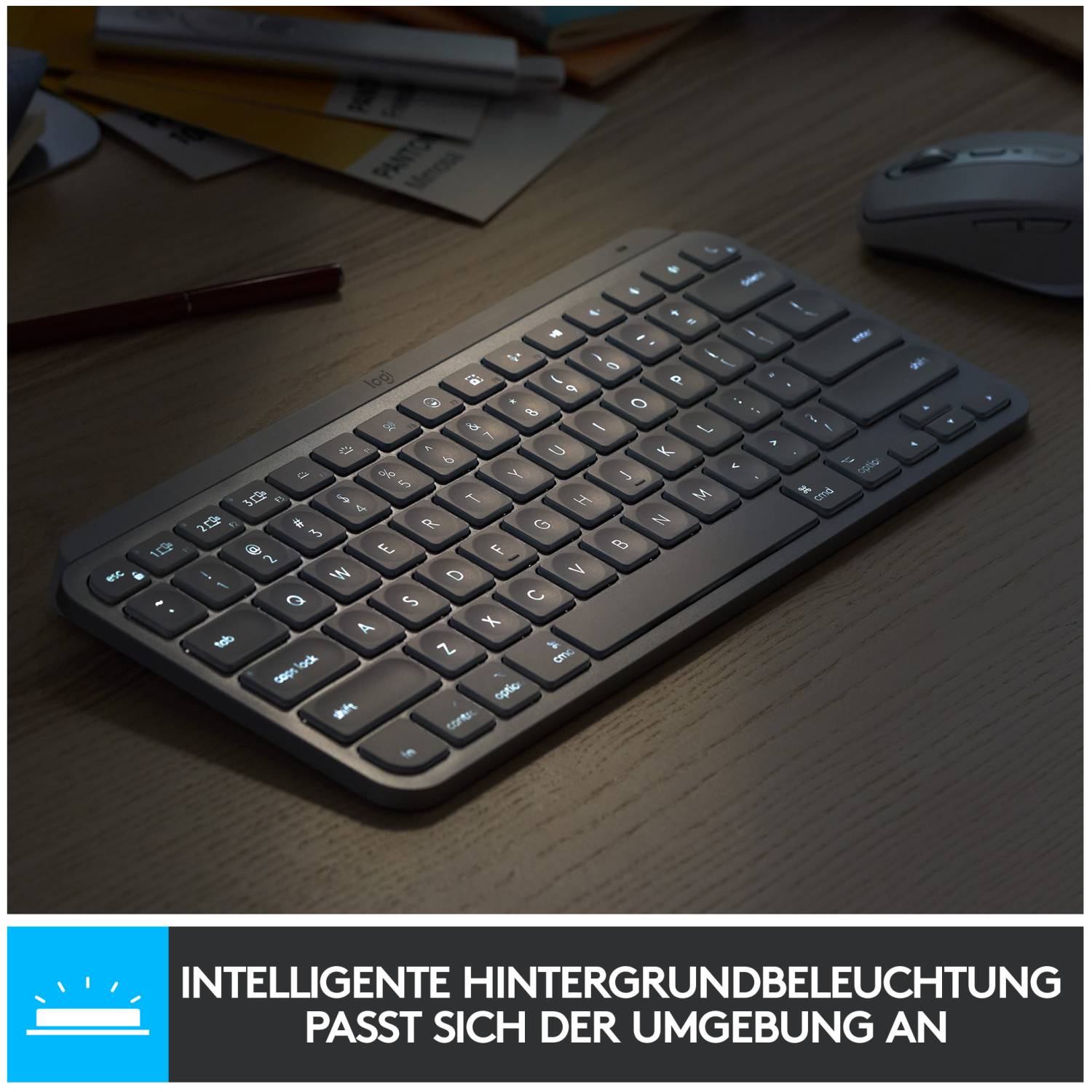 Logitech MX Keys Mini for Mac - Tastatur - hinterleuchtet-3