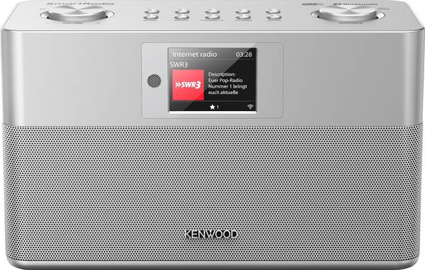 Kenwood Electronics Kenwood CR-ST100S-S, Internet, Digital, DAB+, FM, 87,5 - 108 MHz, 174.928 ~ 239.200 MHz, PTY