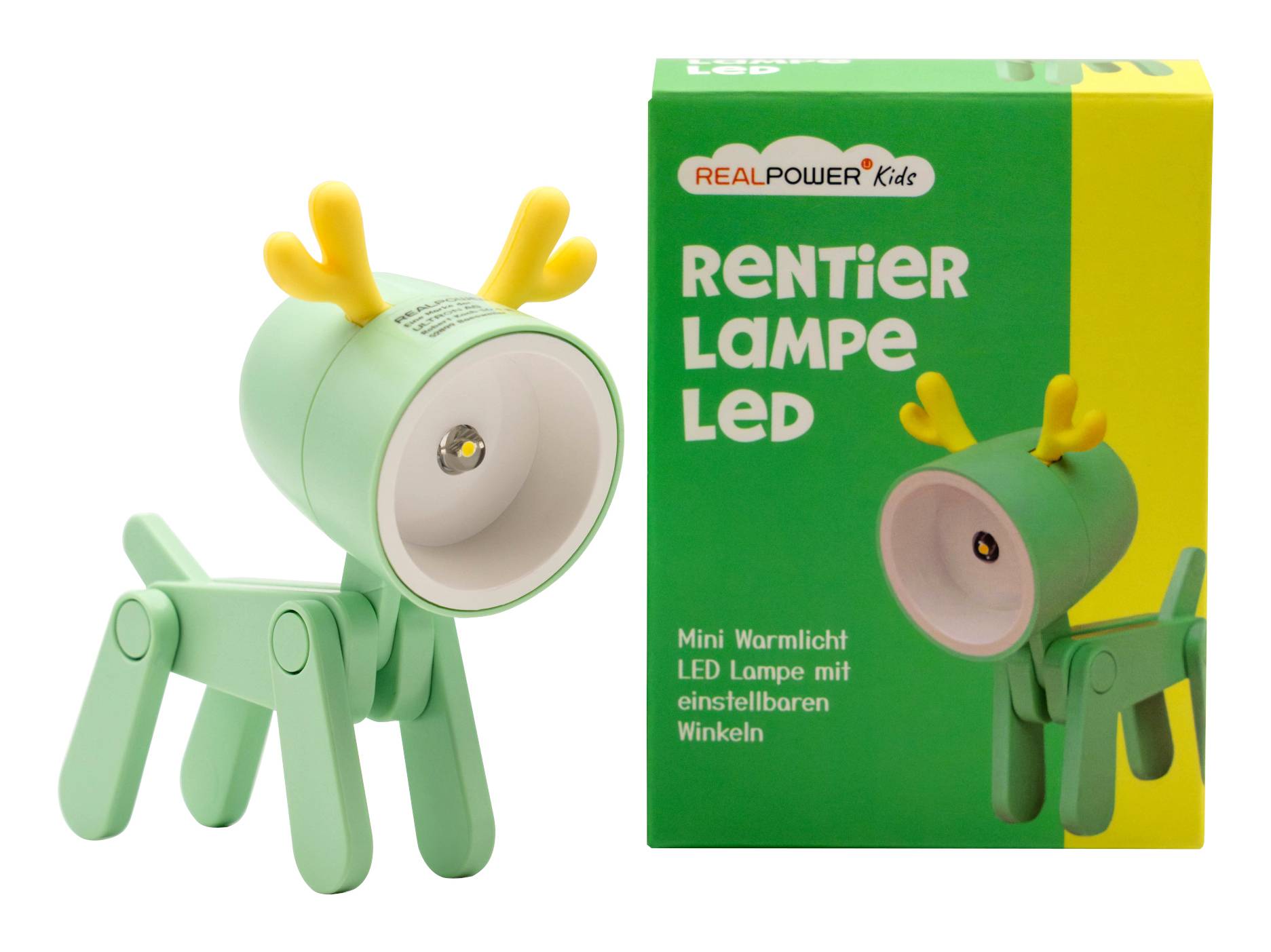 RealPower LED-Tier Taschenlampe Green Deer Multimedia-Technik LED-1