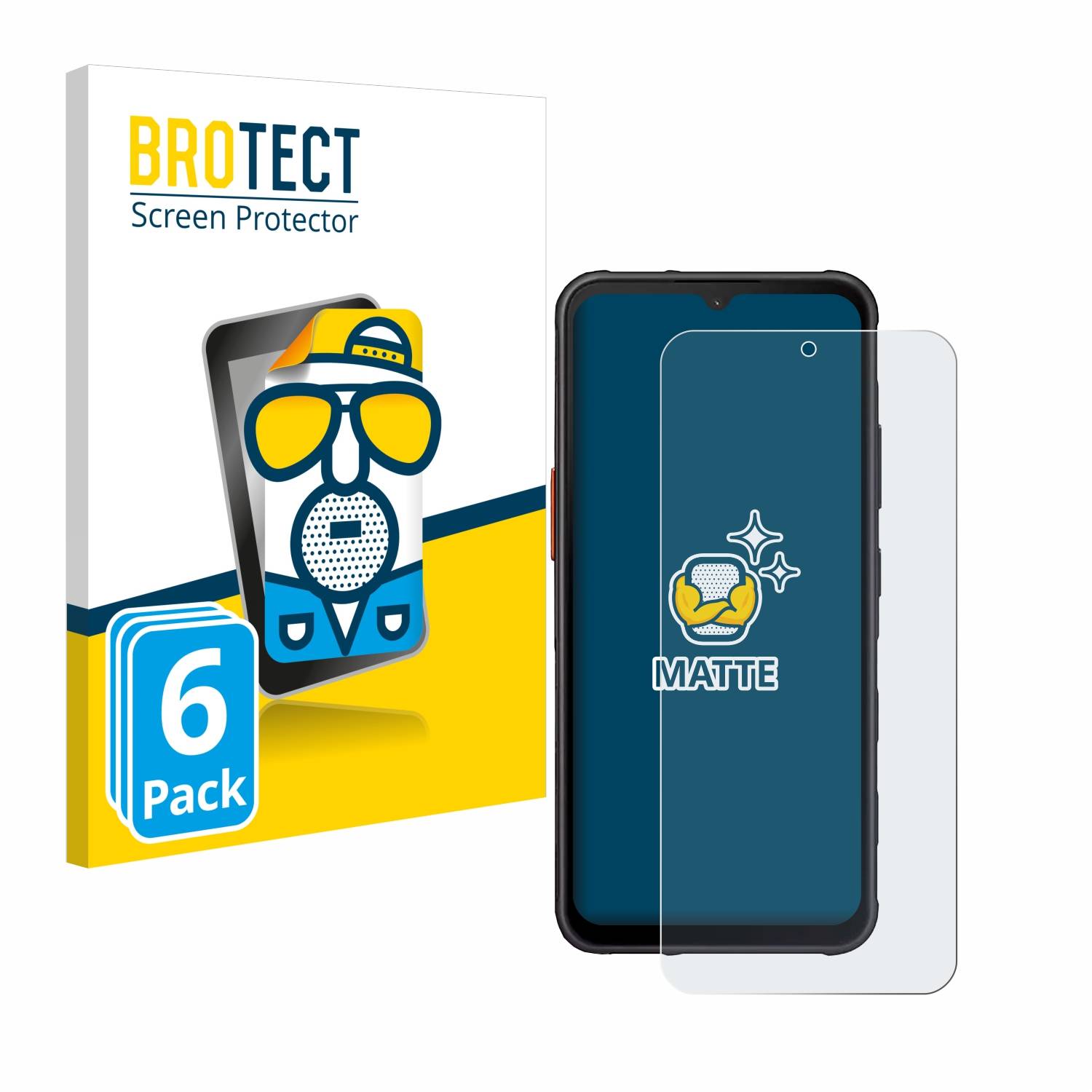 6x BROTECT Schutzfolie für Samsung Galaxy XCover 7 Enterprise Edition Folie Matt Entspiegelt