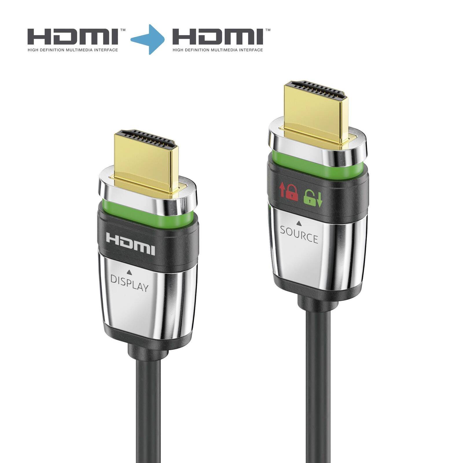 FiberX Serie - HDMI 4K ULS Glasfaser Extender Kabel - 30m - LSZH-0