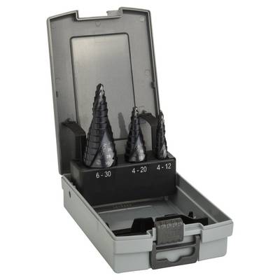 Bosch Stufenbohrer HSS-AlTiN-Set, 3tlg., 4 - 12 mm, 4 - 20 mm, 6 - 30 mm - 2608588069-0
