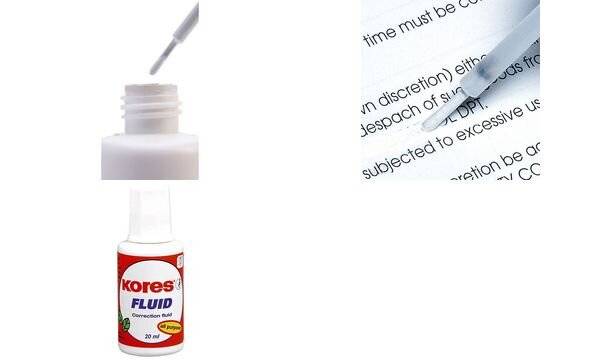 Korrekturmittel Fluid 20ml Pinsel weiß-3