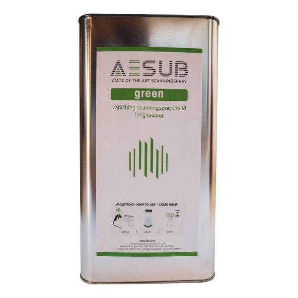 AESUB Green - Spray Gun Solution Scanning Spray AESG002 - 5000 ml