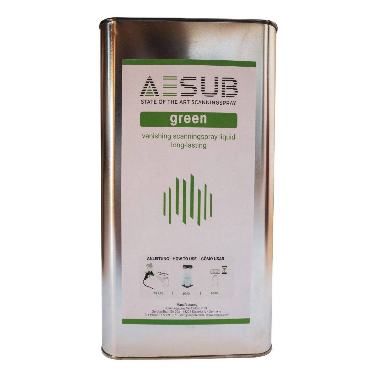 AESUB Green - Spray Gun Solution Scanning Spray AESG002 - 5000 ml-0