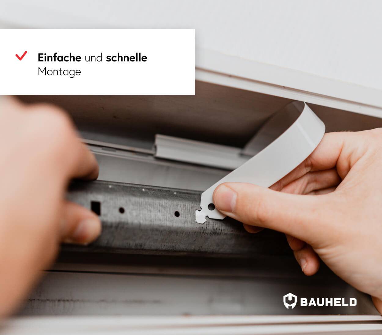 BAUHELD Rollladen Kurbelhalter Höhenverstellbar Grau-4