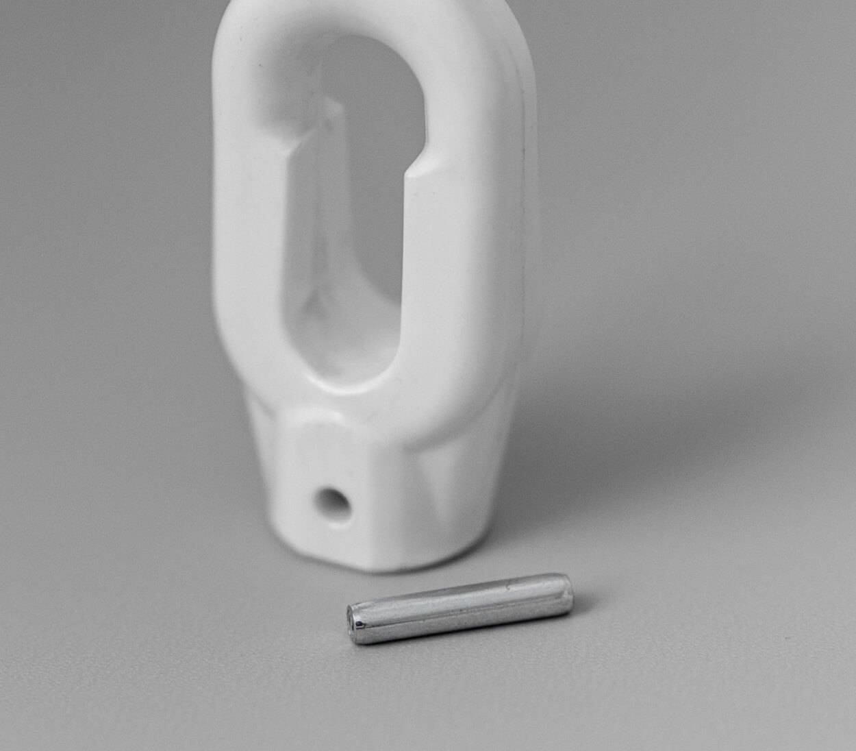 BAUHELD Markisenöse Oval 10 mm Ral 9016 für Fleischerhaken-2