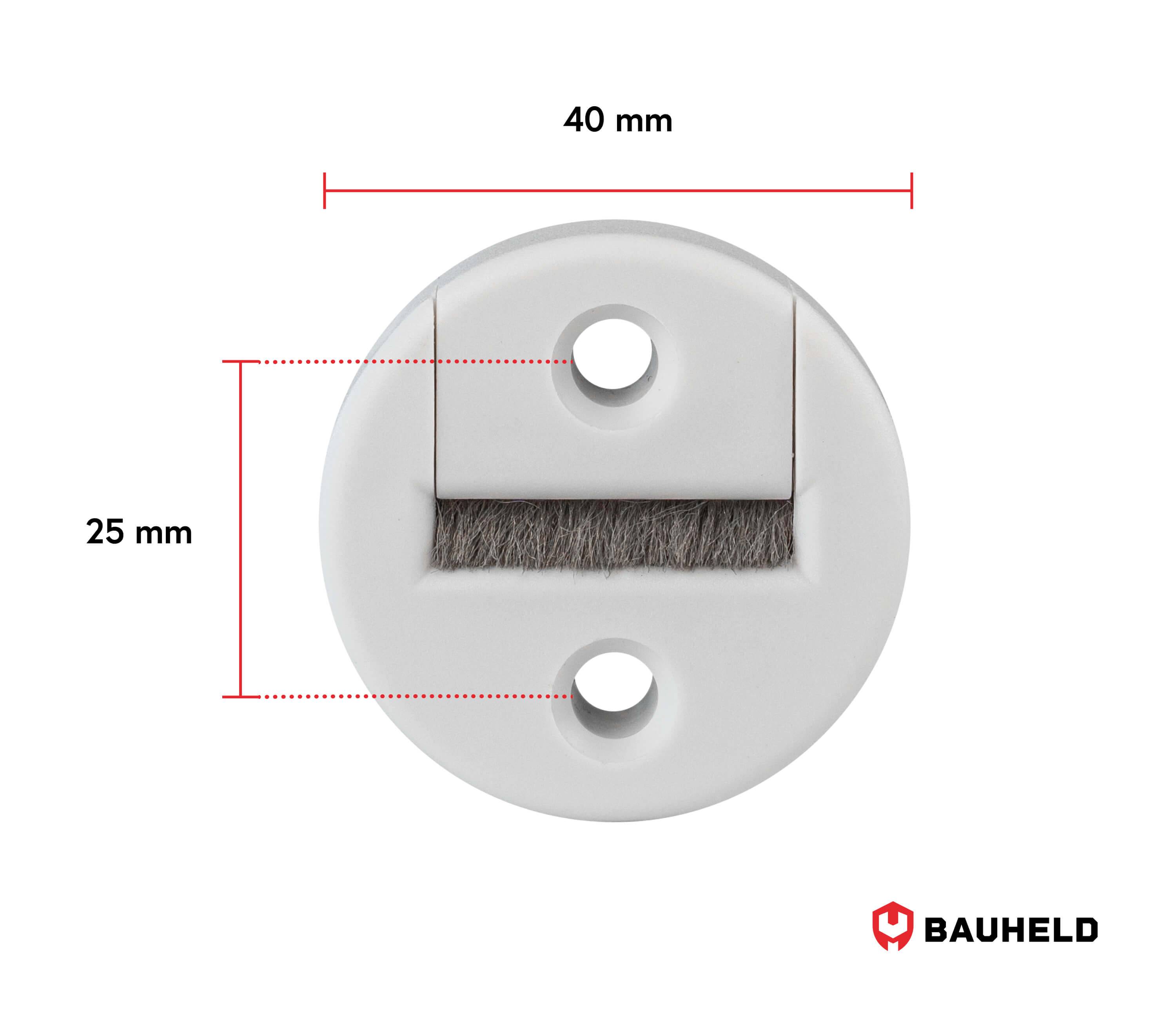 BAUHELD Rollladen Gurtführung 23mm Rund ohne Gurtausbau Weiß 5 Stück-4