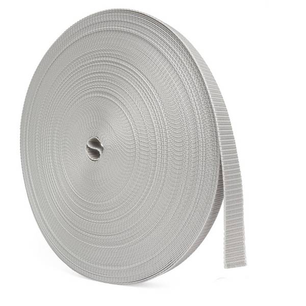 BAUHELD 50m Rollladengurt 14mm Grau