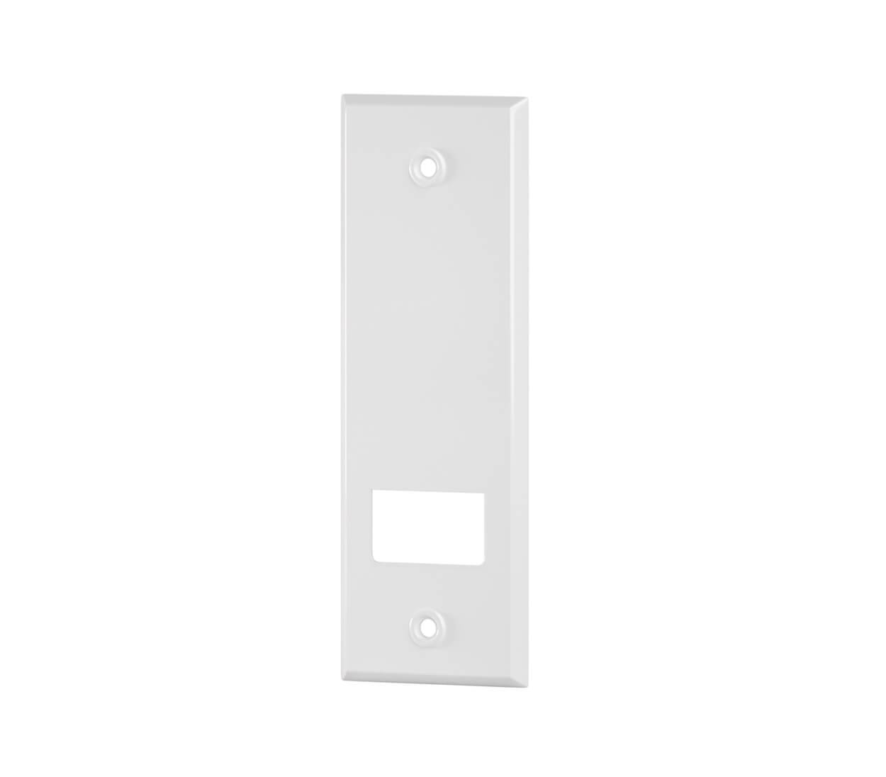 BAUHELD Metall Gurtwickler Abdeckplatte 135mm Offen Beschichtet-0