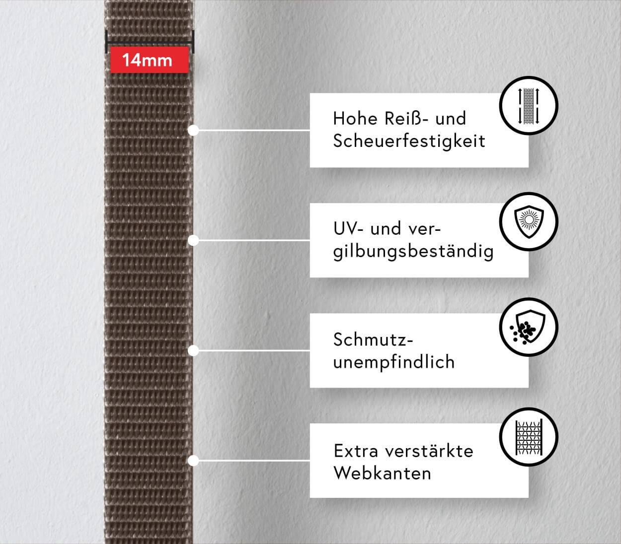 BAUHELD 50m Rollladengurt 14mm Braun-3