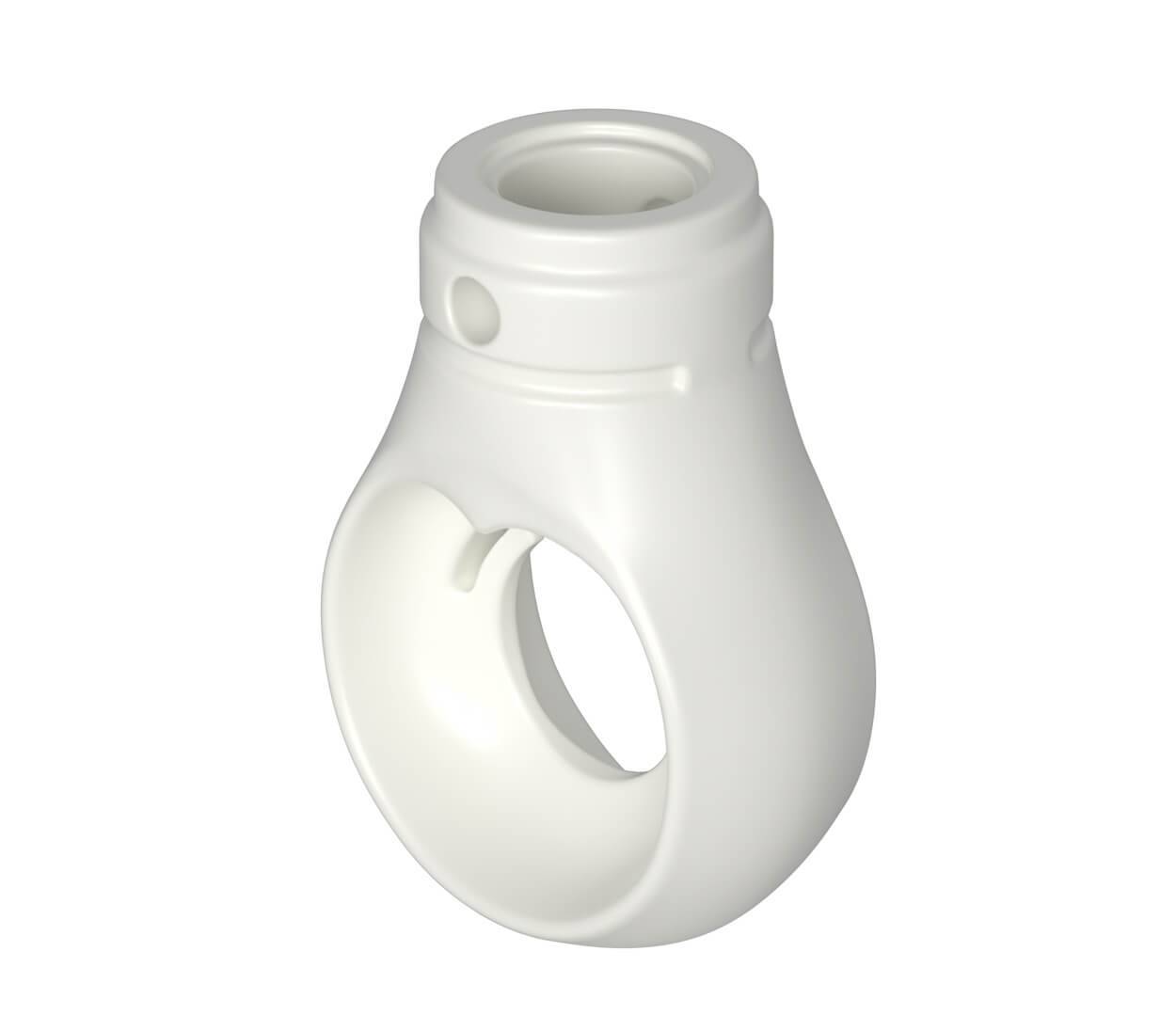 BAUHELD Markisenöse Rund 12 mm Ral 9016 für Kugelhaken-0