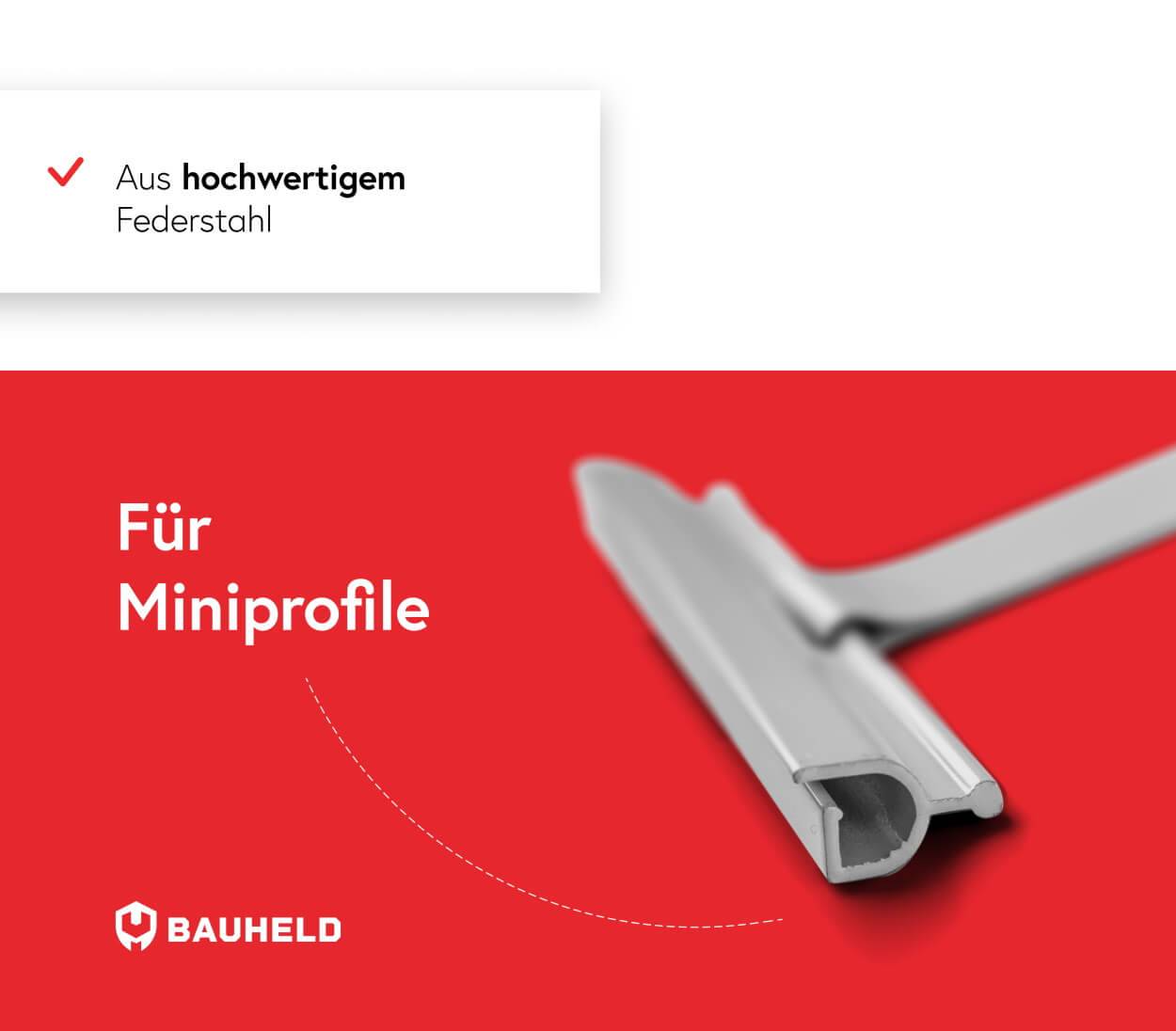 BAUHELD Rollladen Gurtführung 23mm Rund ohne Gurtausbau Braun 5 Stück-3