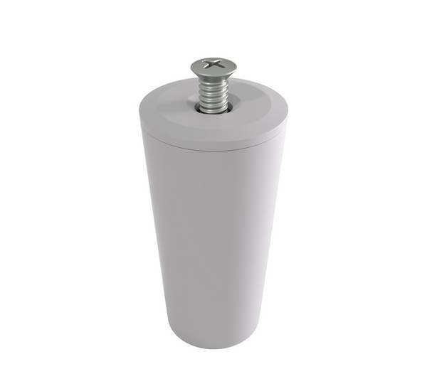 BAUHELD Rollladenstopper 40mm Hellgrau Offen 8 Stück