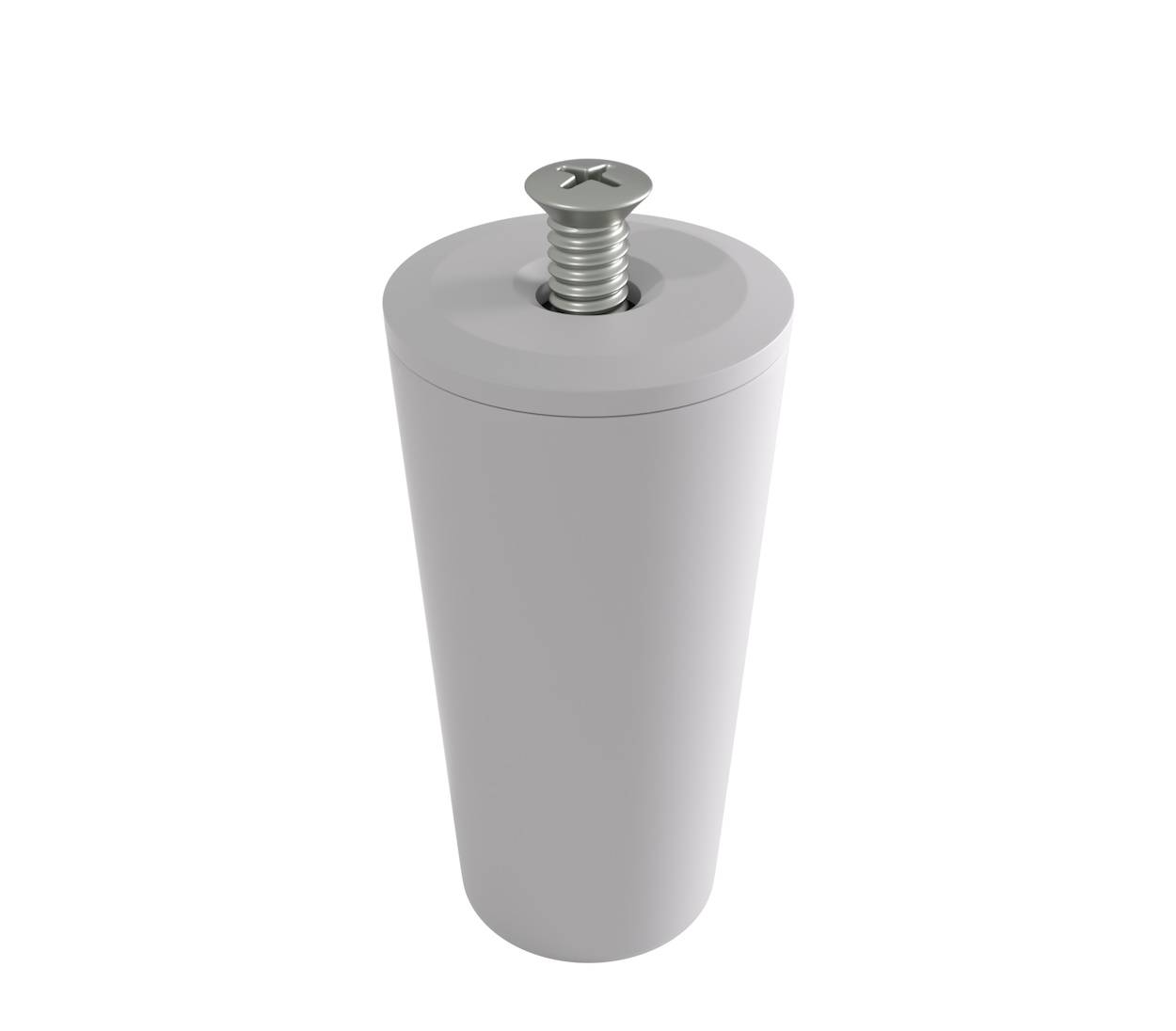 BAUHELD Rollladenstopper 40mm Hellgrau Offen 8 Stück-0